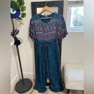 CAROLE LITTLE Petites Bohemian Print Jumpsuit
